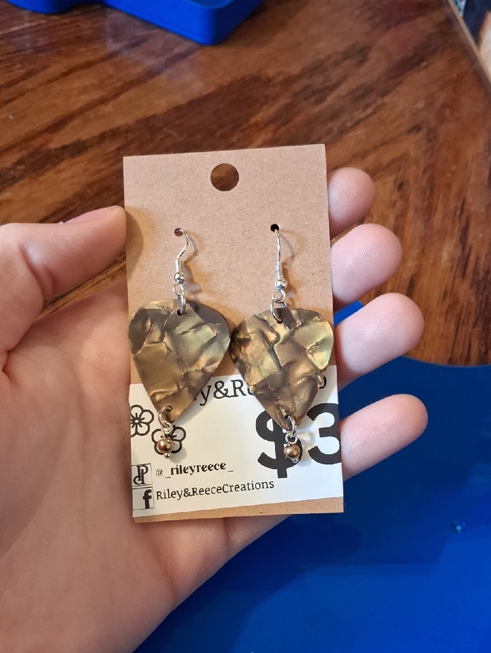 Guitar Pick Earrings!!